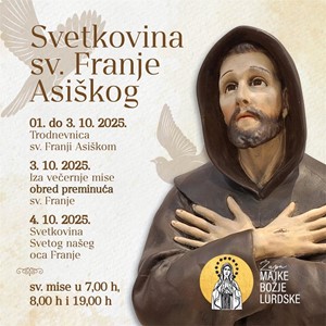 Svetkovina sv. Franje Asiškog u Župi Majke Božje Lurdske